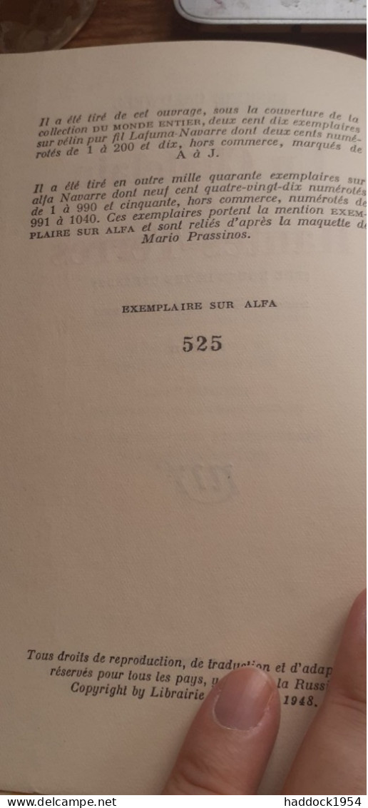 Un Châtelain Des Hautes-terres ERSKINE CALDWELL   Gallimard 1948 - Autori Francesi