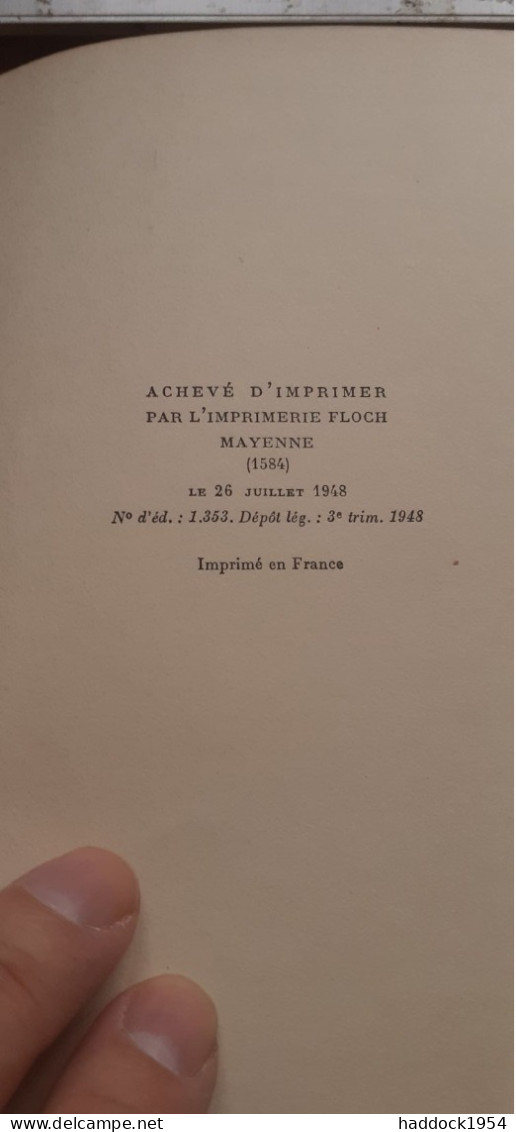 Un Châtelain Des Hautes-terres ERSKINE CALDWELL   Gallimard 1948 - Autores Franceses