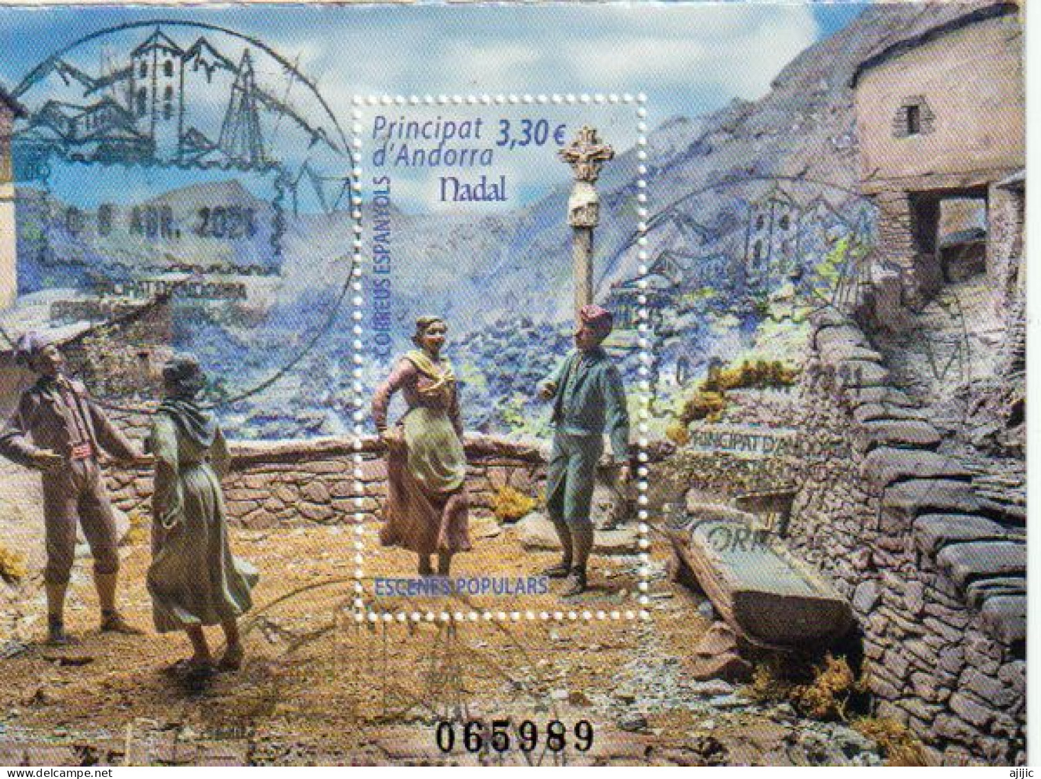 Danzas Catalanas Andorranas. Bloc-feuillet Oblitéré 1 ère Qualité (usado 1ra Calidad)   Alto Valor Facial - Used Stamps