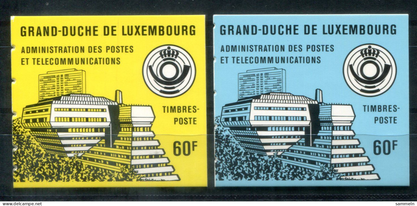 LUXEMBURG MH 1 Mnh, 2 Versch.Deckelfarben  - CEPT-Mitläufer - LUXEMBOURG - Booklets