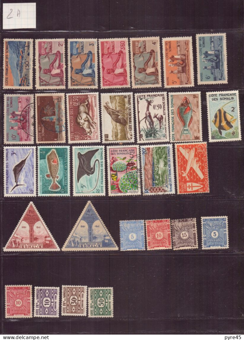 Côte Des Somalis, 1902/1964, Lot De 67 TP Neufs,* Et Oblitérés + Poste Aérienne Et Taxes - Andere & Zonder Classificatie