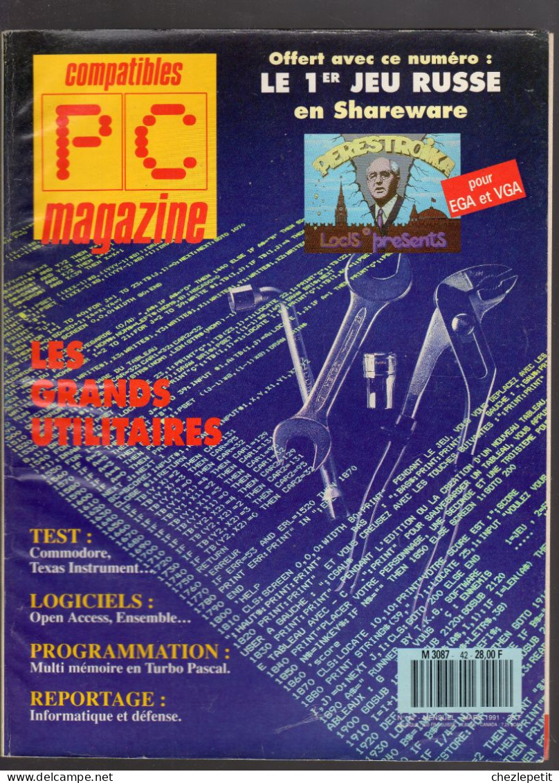 COMPATIBLES PC MAGAZINE N°42 1991 Ancienne Revue Informatique - Informatica