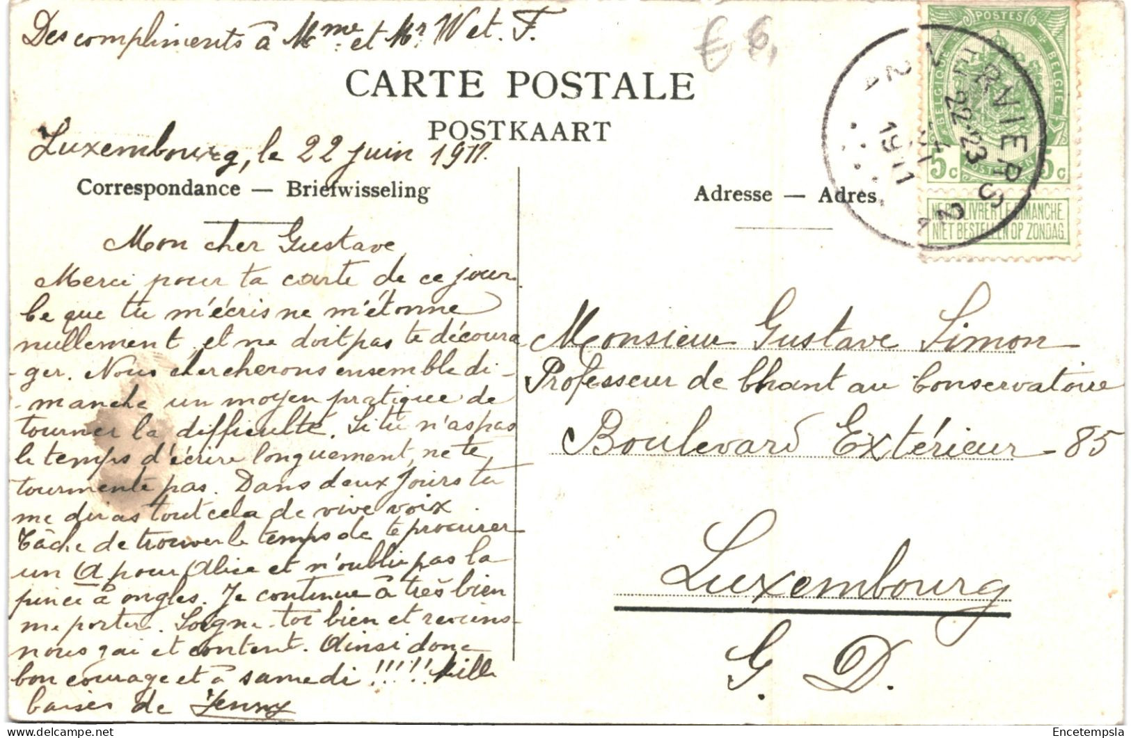 CPA  Carte Postale   Belgique Verviers Lambermont Château Taelmans 1911VM70405ok - Verviers