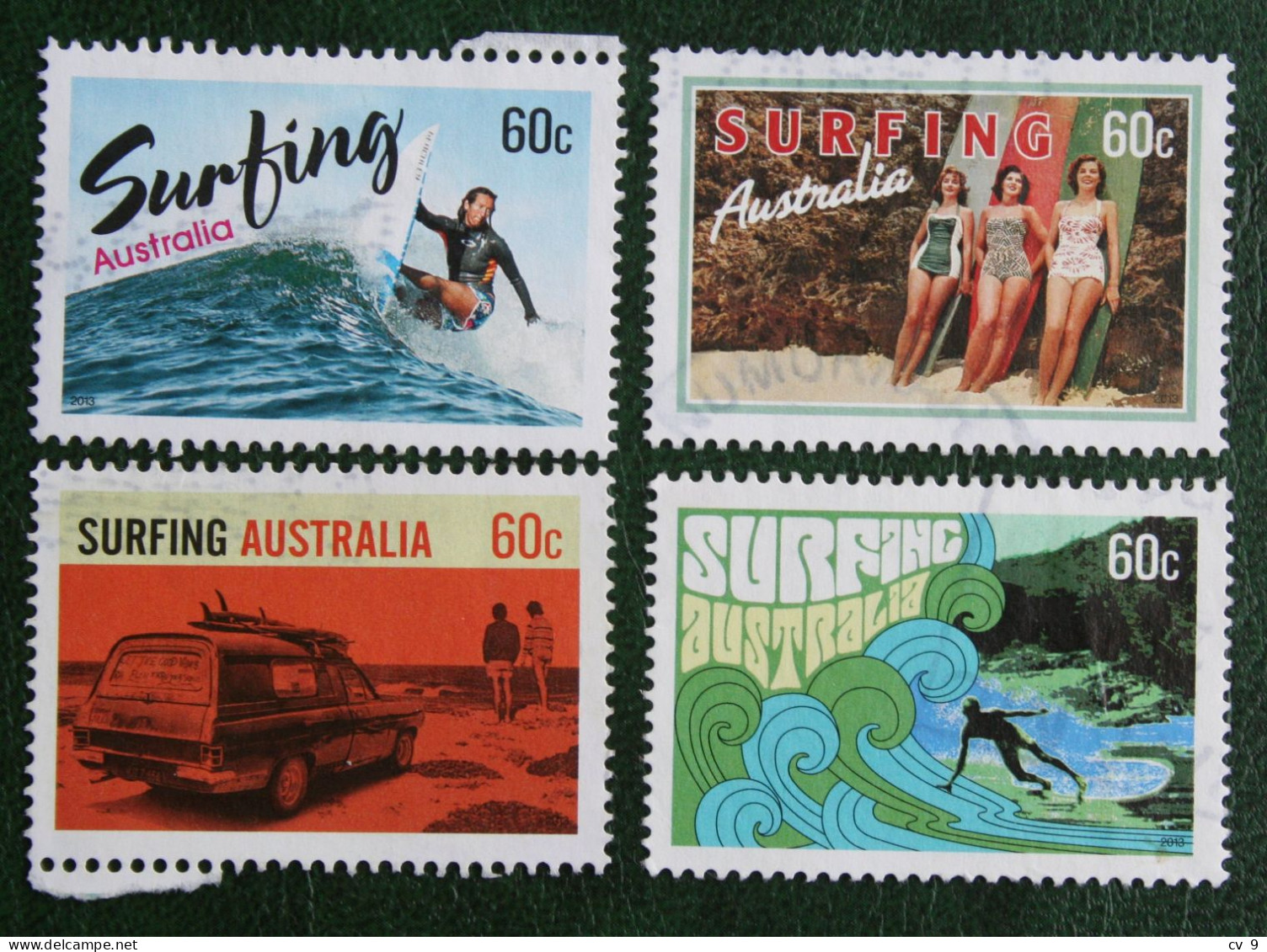 Surfing 2013 Mi 3891-3894 Y&T Used Gebruikt Oblitere Australia Australien Australie - Used Stamps