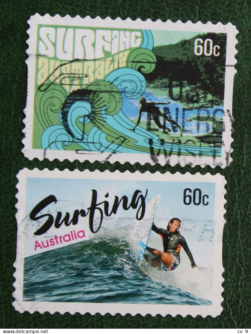 Surfing Self Adhesive 2013 Mi 3896 3898 Y&T Used Gebruikt Oblitere Australia Australien Australie - Used Stamps