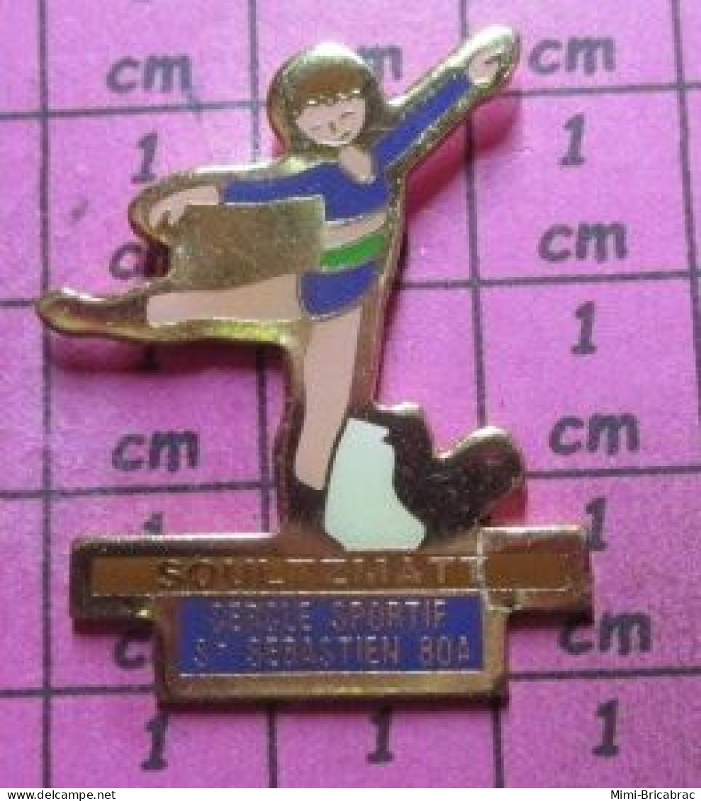 812H Pin's Pins / Beau Et Rare / SPORTS / CLUB GYMNASTIQUE SOULTEMATT CLUB SPORTIF ST SEBASTIEN BOA - Gymnastik