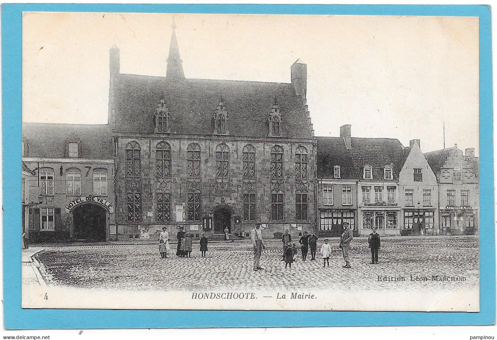 59 HONDSCHOOTE - La Mairie - Animée - Hondshoote