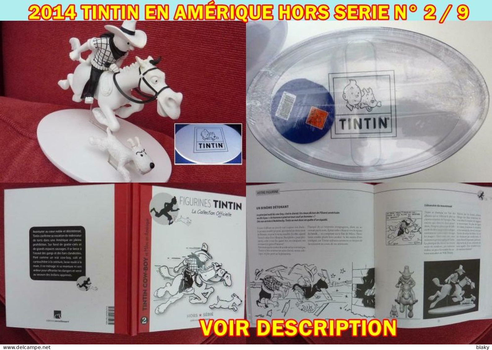 2014 TINTIN EN AMÉRIQUE-PAS CELUI DE LA LIBRAIRIE - VOIR DESCRIPTION - Tintin