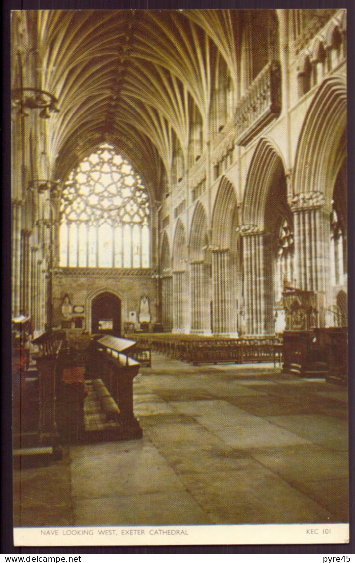 GRANDE BRETAGNE NAVE LOOKING WEST EXETER CATHEDRAL - Exeter