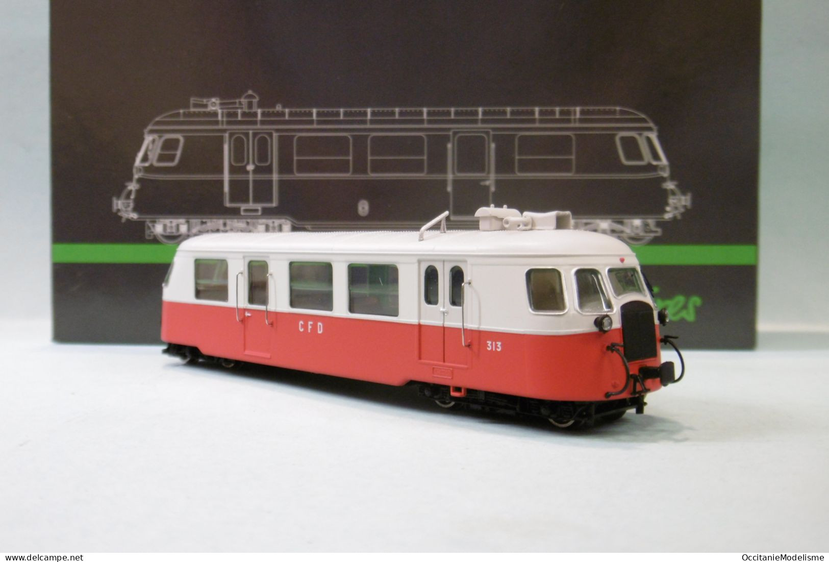 REE - AUTORAIL BILLARD A80D CFD 313 DCC Sound ép. III Réf. VM-001 S Neuf NBO HOm 1/87 - Locomotive