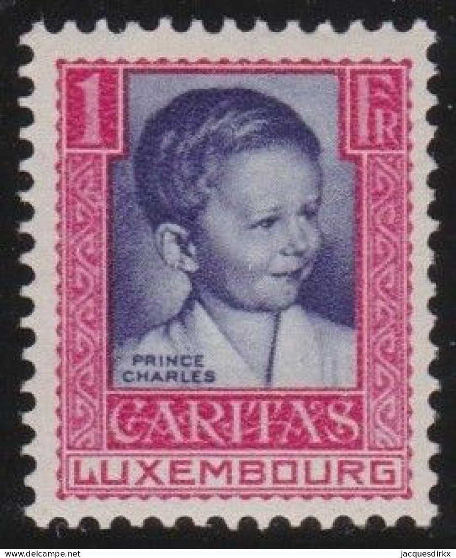 Luxembourg    .   Y&T     .     228     .    *       .      Neuf Avec Gomme - 1926-39 Charlotte De Profil à Droite