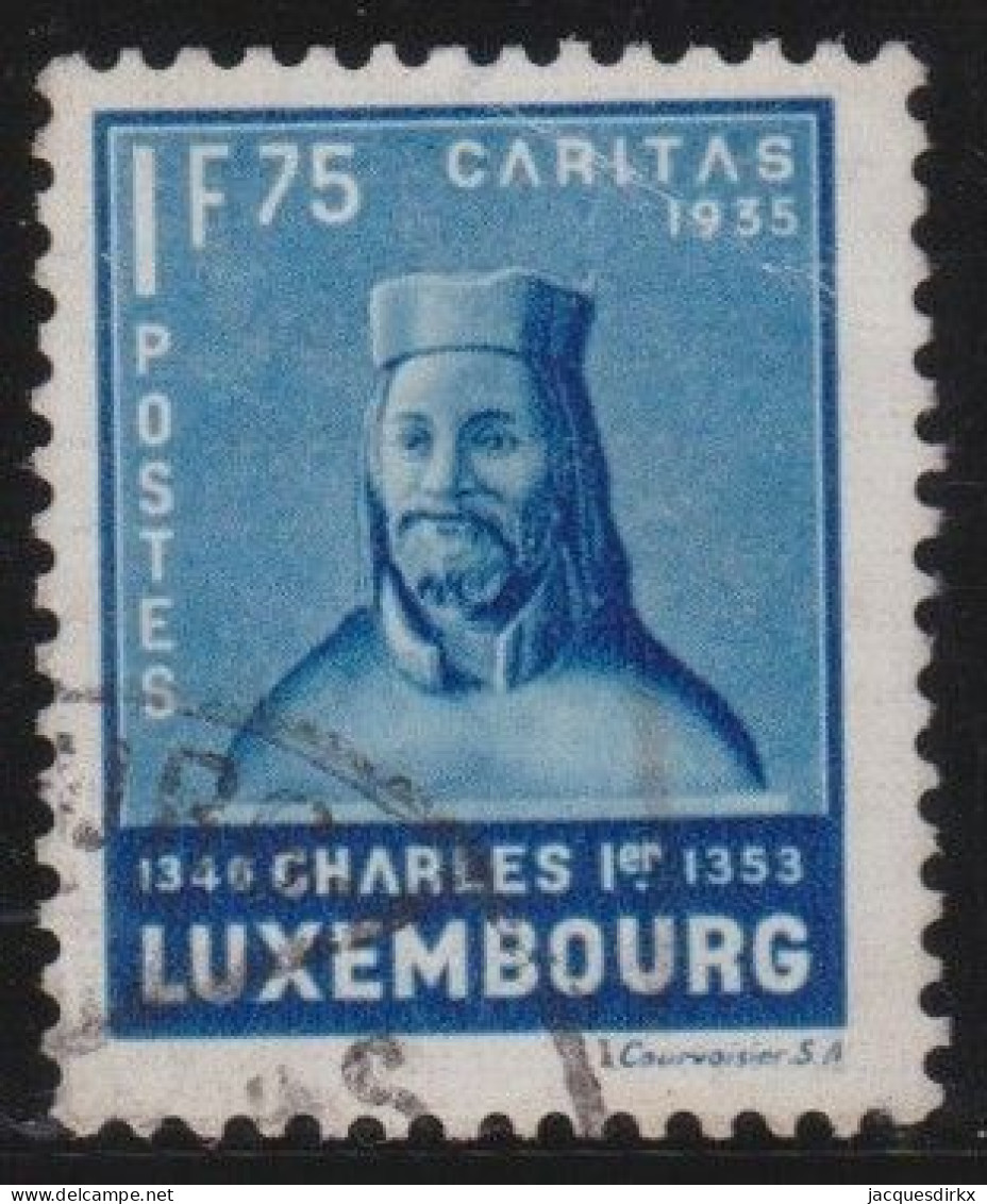 Luxembourg    .   Y&T     .    281       .   O      .     Oblitéré - 1926-39 Charlotte De Profil à Droite