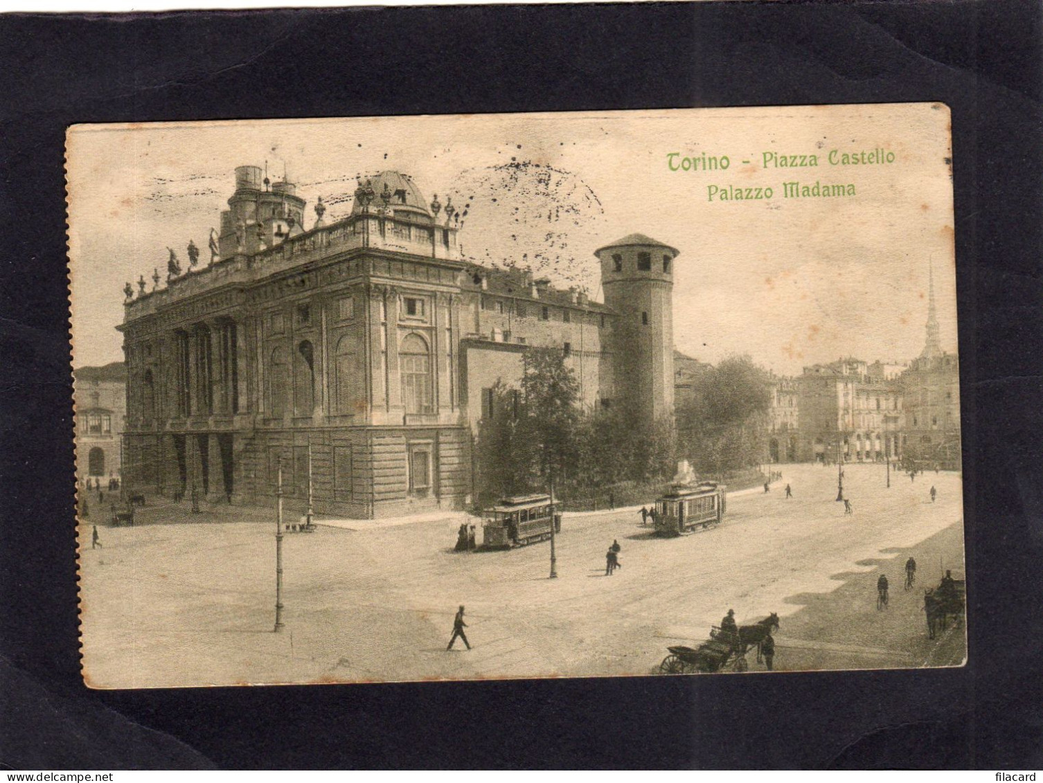 123814           Italia,     Torino,     Piazza  Castello,  Palazzo  Madama,  VGSB  1916 - Palazzo Madama