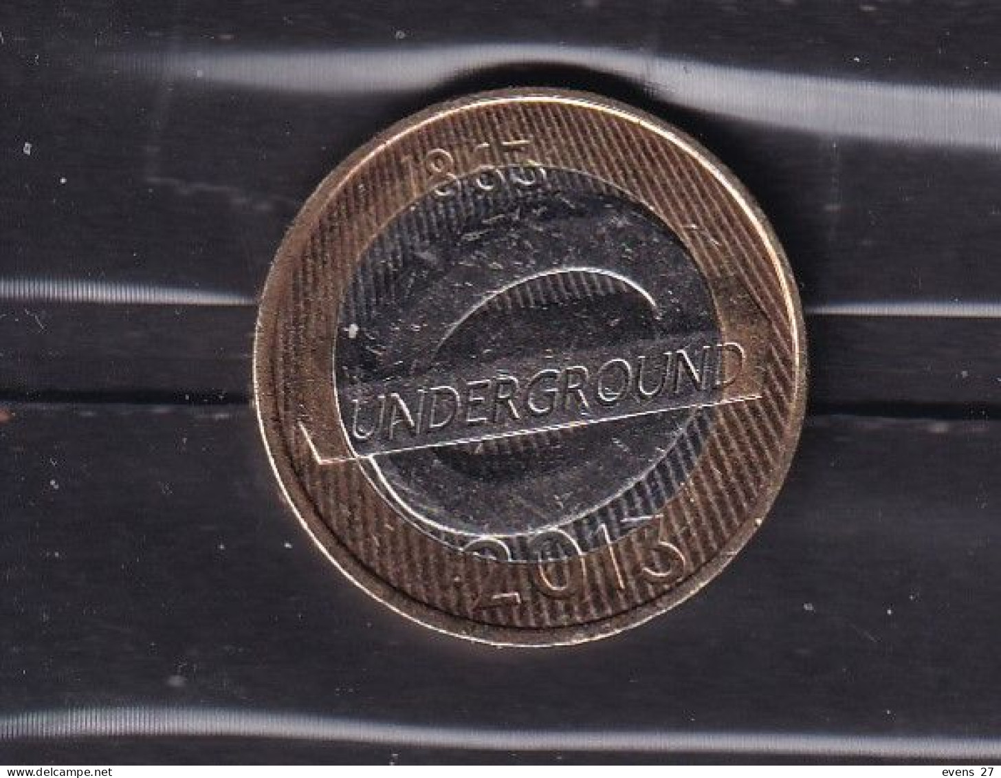 GREAT BRITAIN £2-2013  BI -METALLIC COIN LONDON UNDERGROUND TRAINS-CIRCULATED - 2 Pounds
