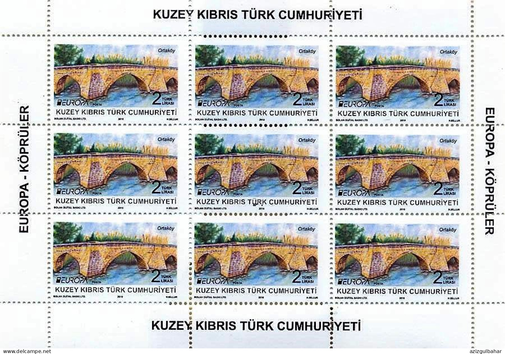 2018 - EUROPA - BRIDGES - TURKISH CYPRIOT STAMPS - BLOCKS 1 - 18TH MAY 2018 - 2018