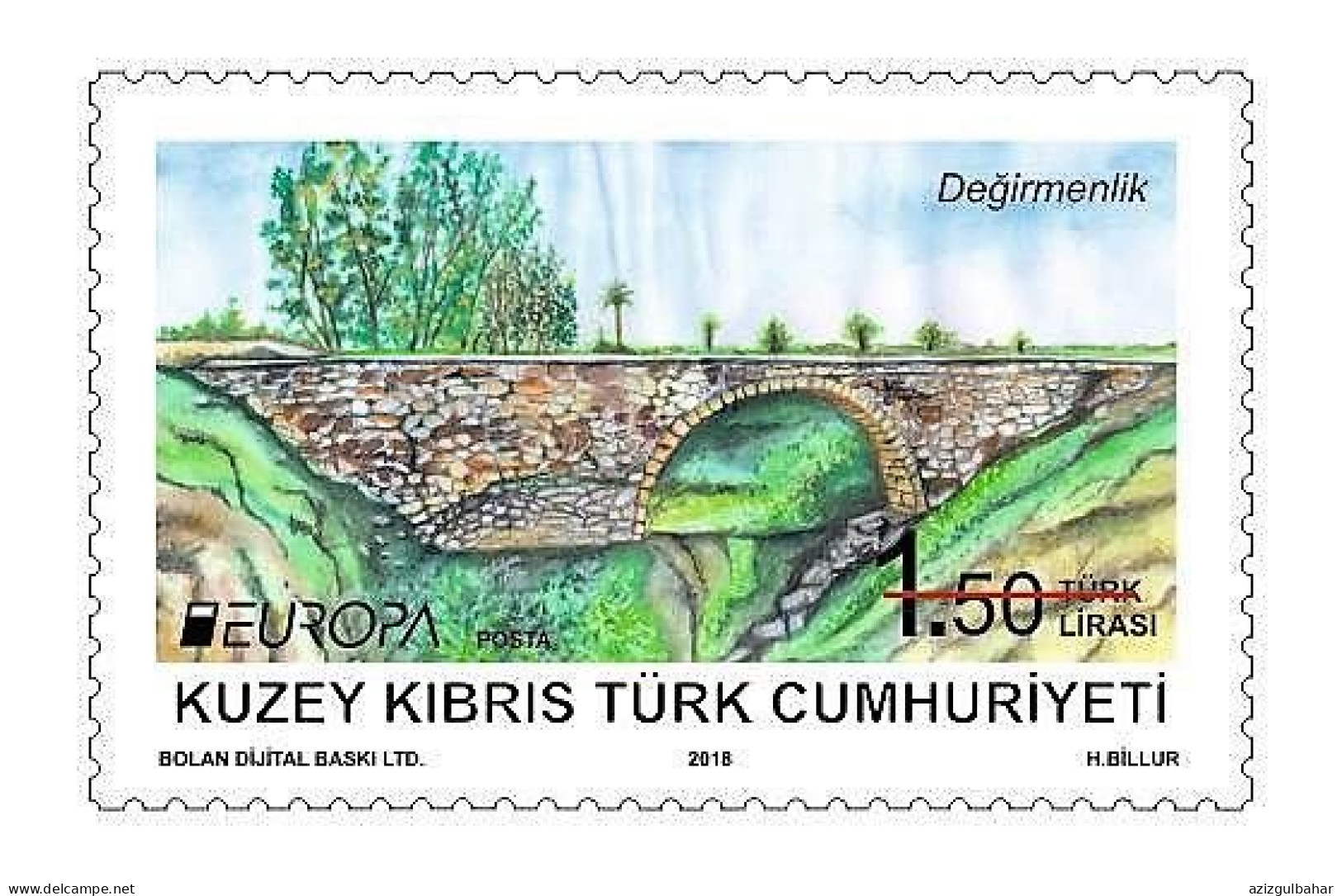 2018 - EUROPA - BRIDGES - TURKISH CYPRIOT STAMPS - STAMPS - 18TH MAY 2018 - 2018
