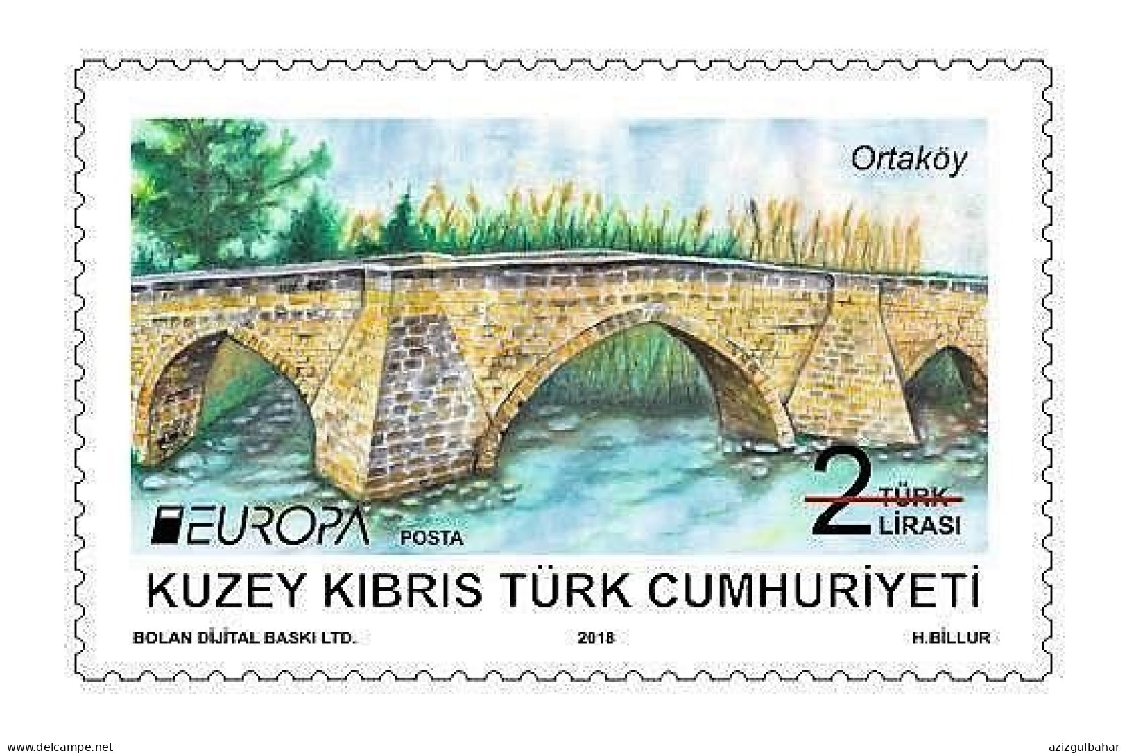 2018 - EUROPA - BRIDGES - TURKISH CYPRIOT STAMPS - STAMPS - 18TH MAY 2018 - 2018