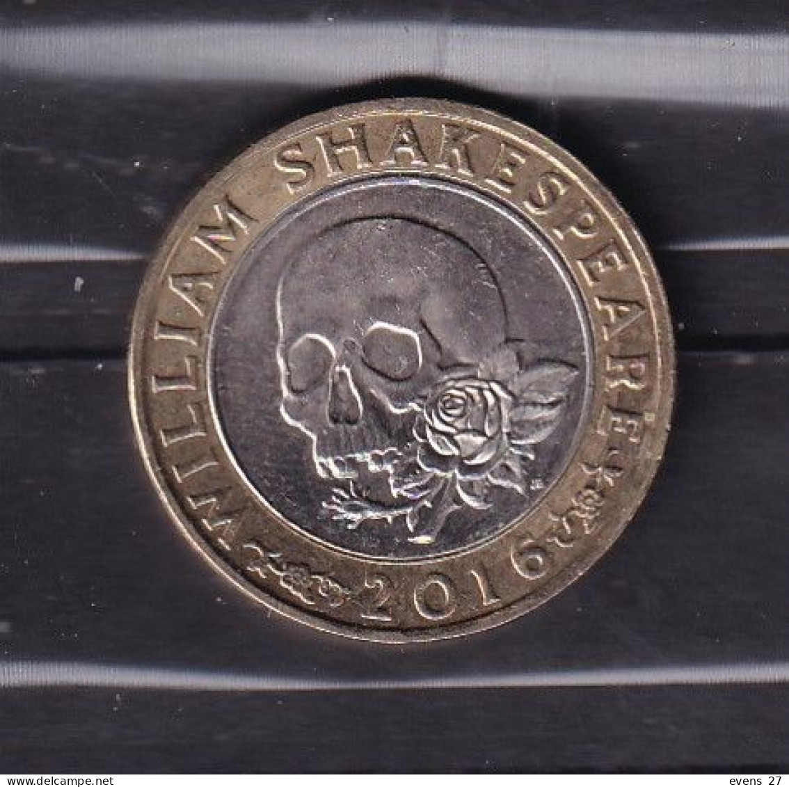 GREAT BRITAIN 2016-£2-  BI -METALLIC COIN-WILLIAM SHAKESPERE SKULL-CIRCULATED - 2 Pounds