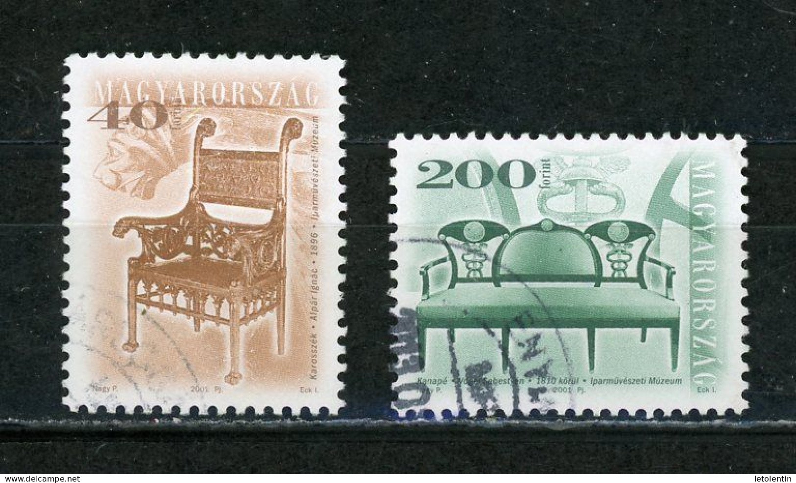 HONGRIE : MEUBLES   - N° Yvert 3769+3771 Obli. - Used Stamps