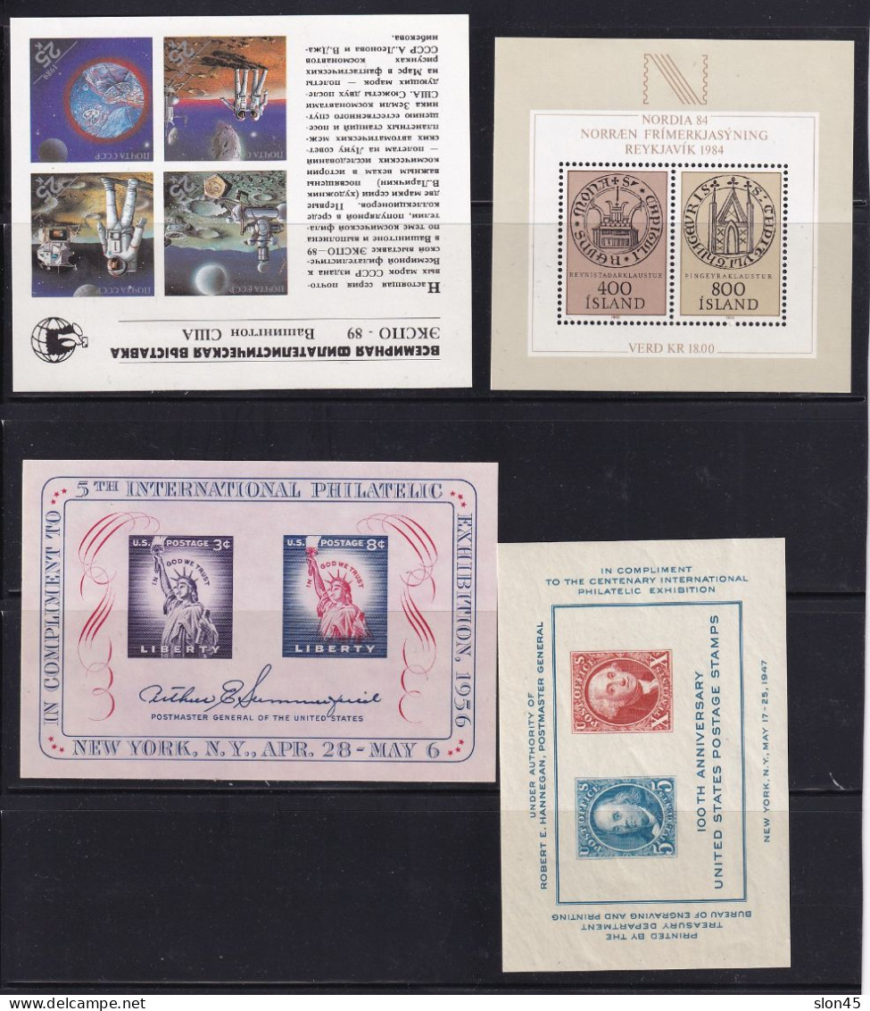 Worldwide 8 Sheets International Philatelic Exposition 15346 - Autres & Non Classés