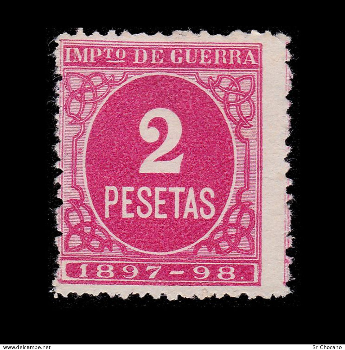 Impuesto Guerra.1897-8.CIFRA Rosa.2p.MNG.Alemany 62 - Impuestos De Guerra