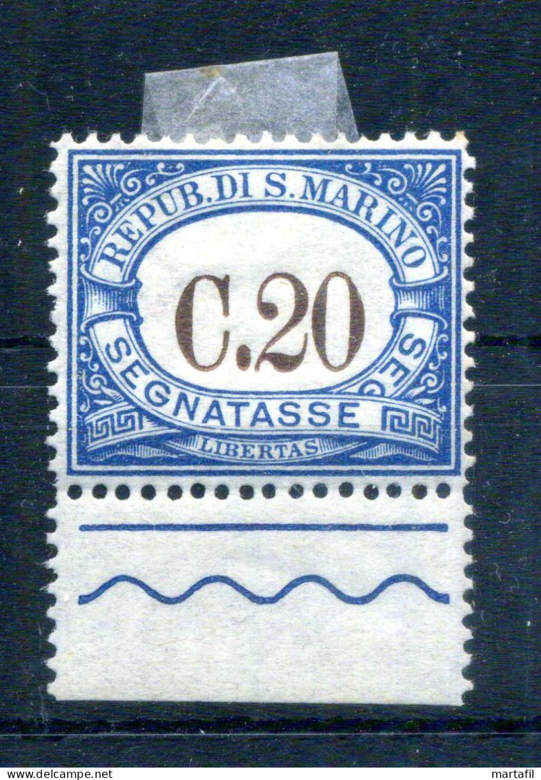 1939 SAN MARINO Segnatasse Tasse Tax N.56 20 Centesimi * BDF - Postage Due