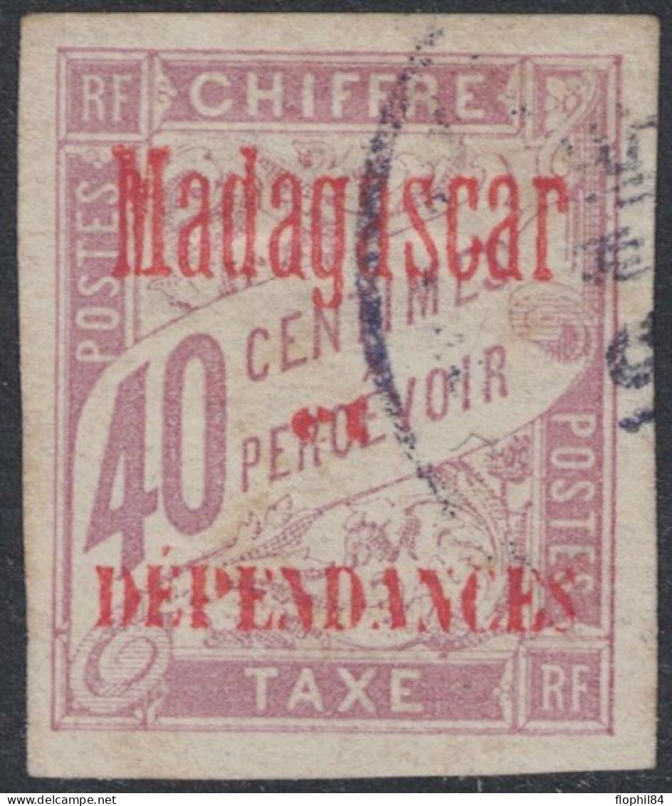 MADAGASCAR - TAXE - N°5 - OBLITERE - COTE 75€. - Portomarken