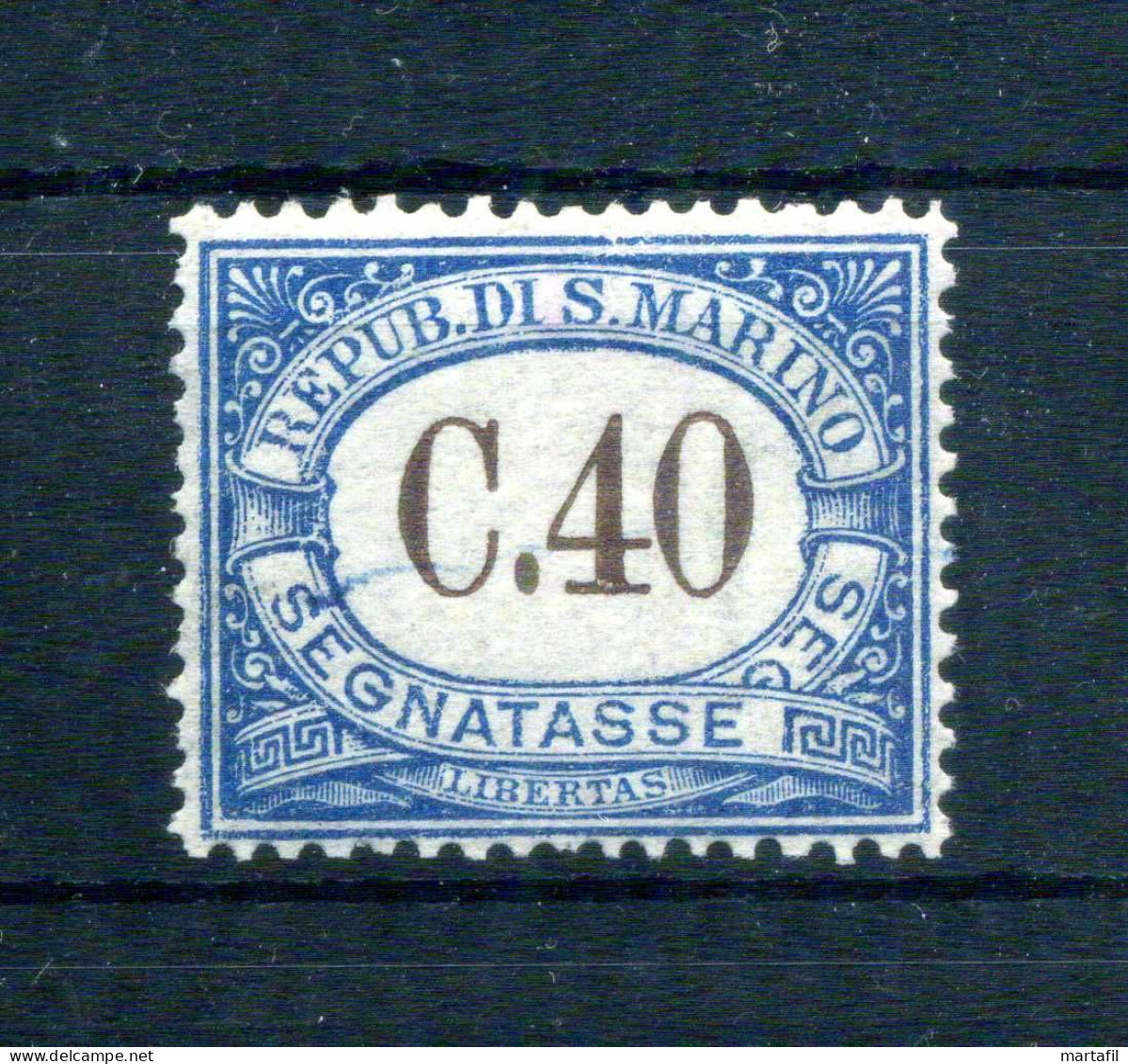 1939 SAN MARINO Segnatasse Tasse Tax N.58 40 Centesimi MNH ** - Postage Due