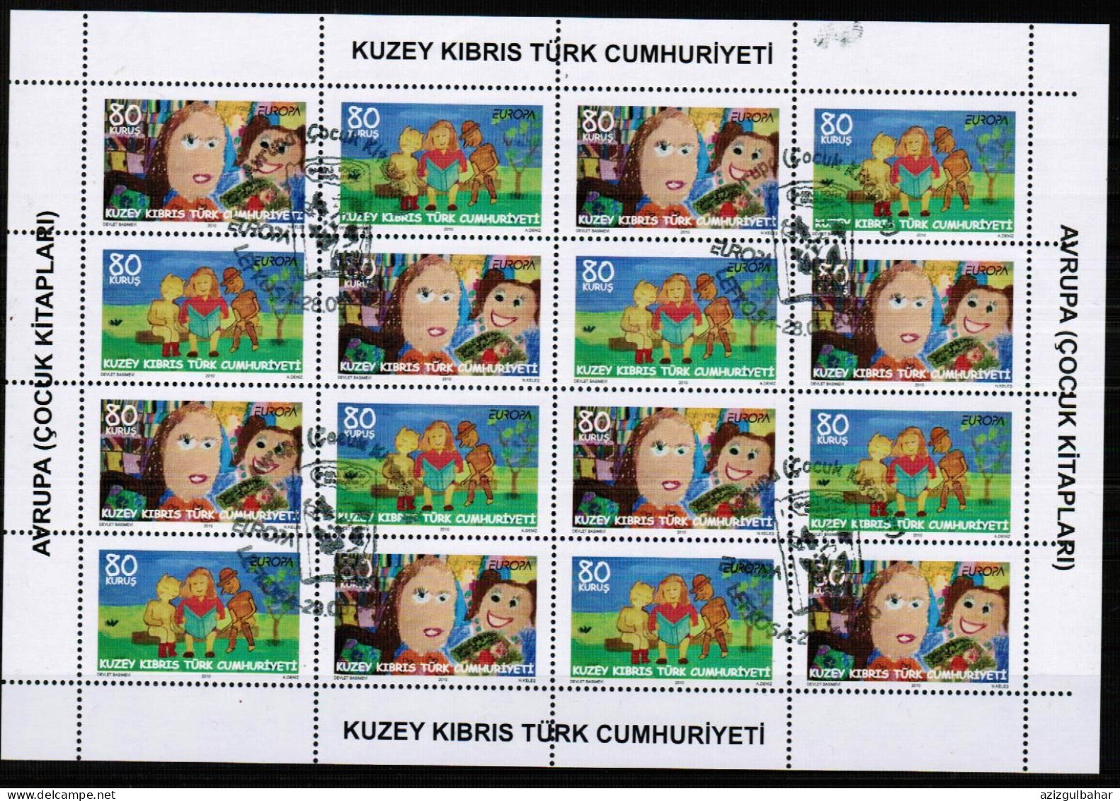 2010 - EUROPA - CHILDRENS PICTURES - STAMPS - USED SHEET - 2010