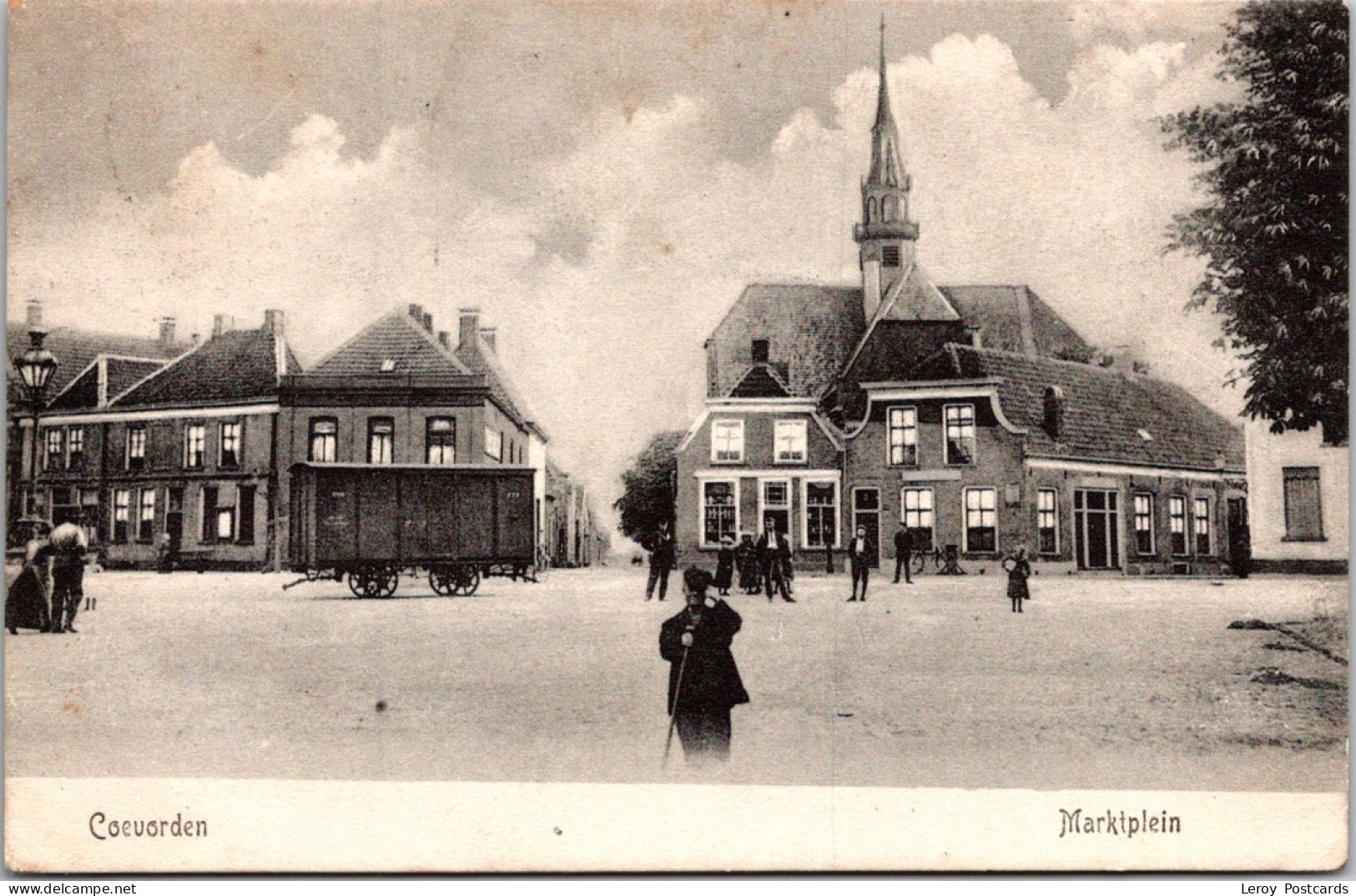 #3630 - Coevorden, Marktplein 1909 (DR) - Coevorden