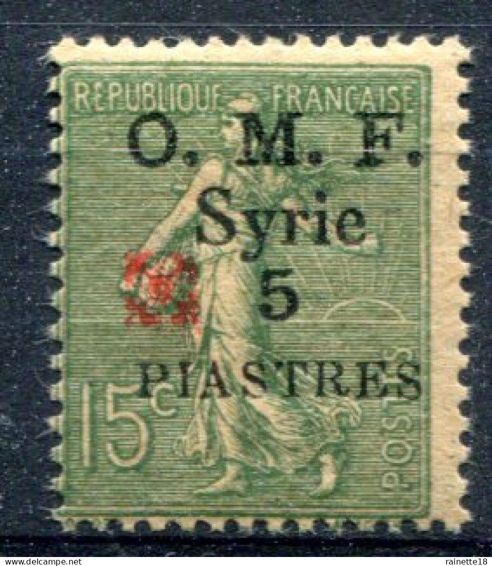 Syrie       N°  52A **  Fleuron Rouge - Unused Stamps