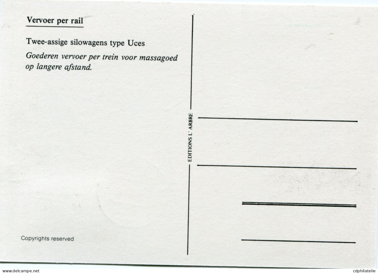 PAYS-BAS CARTE MAXIMUM DU N°1136 TRANSPORT FERROVIAIRE AVEC OBL AMSTERDAM 26 VIII 80 - Cartoline Maximum