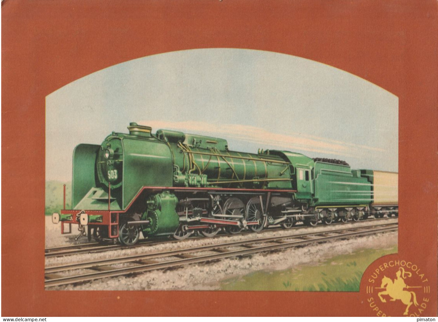 Petit Livre Sur Les Trains ( 23 X 30 ) De 8 Pages Presentant 18 Locomotives Des Plus Anciennes Au Plus Récentes - Railway & Tramway