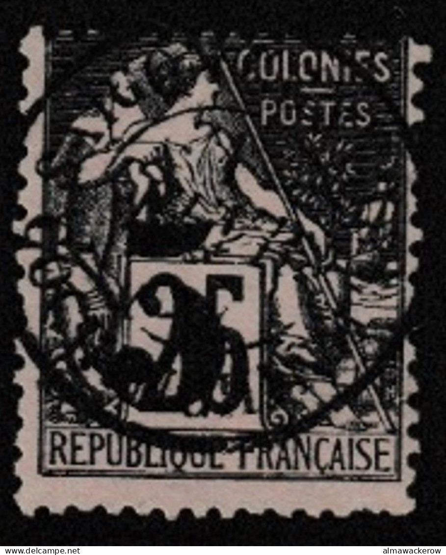 Cochinchine 1886 Timbre Alphée Dubois Surchargé Yv 4 Oblitéré O - Used Stamps