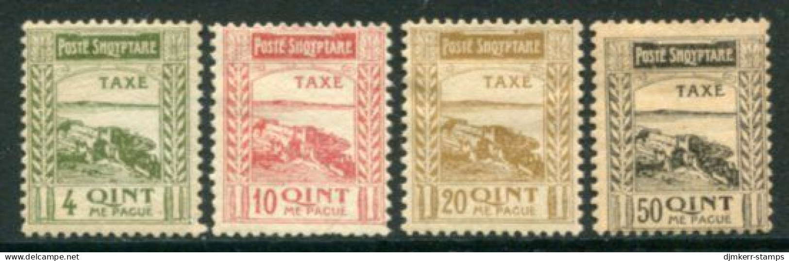 ALBANIA 1920 Postage Due Without Control Overprint LHM / *..  Michel  Porto 14 P-17 P - Albanie