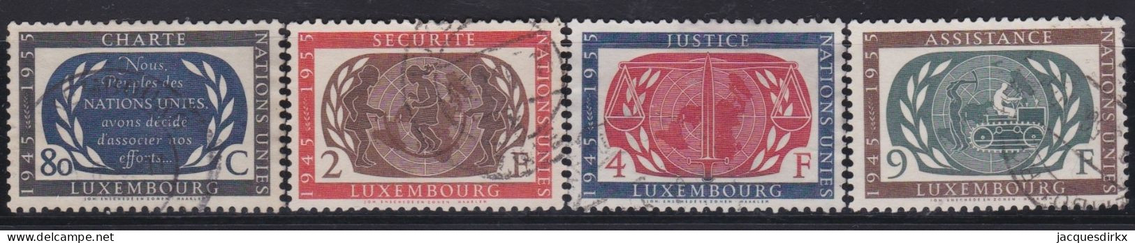 Luxembourg    .   Y&T     .   496/499       .   O      .     Oblitéré - Gebraucht
