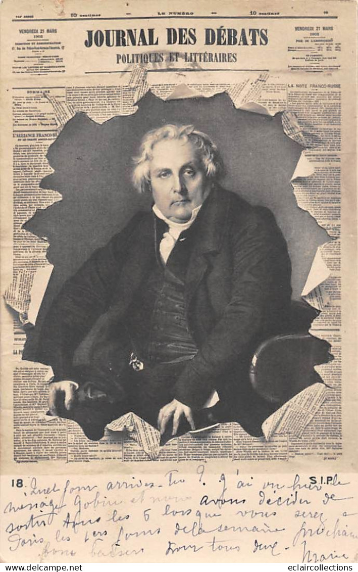 Thème  Presse.          Journaux Crevés:   Journal Des Débats   . Mars  1902   (voir Scan) - Autres & Non Classés