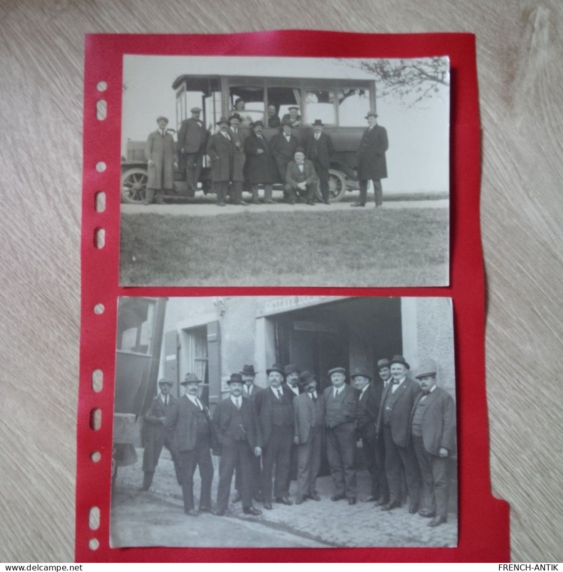 LOT 4 PHOTO NORDHEIM ALSACE AUTOMOBILE COMMERCE GUSTAVE DOCK ? - Albums & Collections