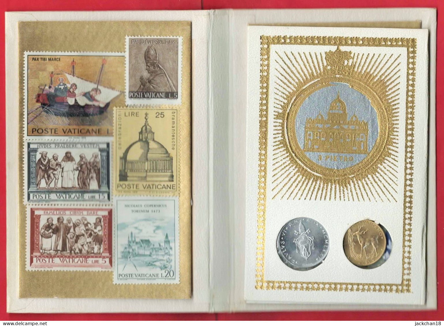 -- SOUVENIR CITTA DEL VATICANO / TIMBRES Et MONNAIES / PAPE PAUL VI 1969 -1978 -- - Other & Unclassified