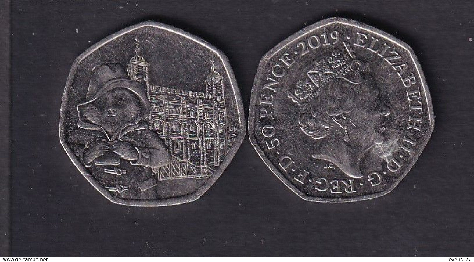 GREAT BRITAIN-2019-50p.PADDDINGTON BEAR,CIRCULATED - 50 Pence