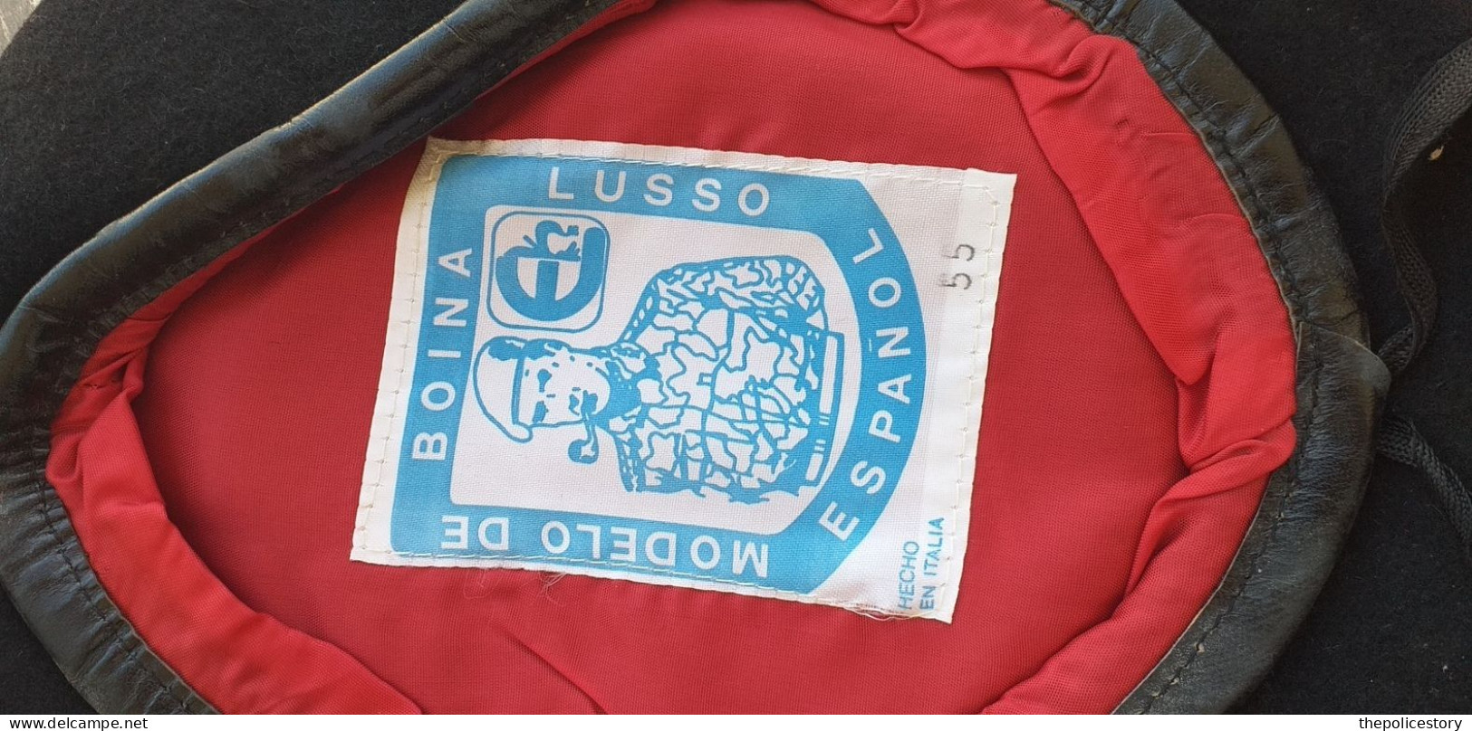 Basco Nero E.I. Modello Boina Lusso Anni '70 Taglia 55 Mai Usato - Casques & Coiffures