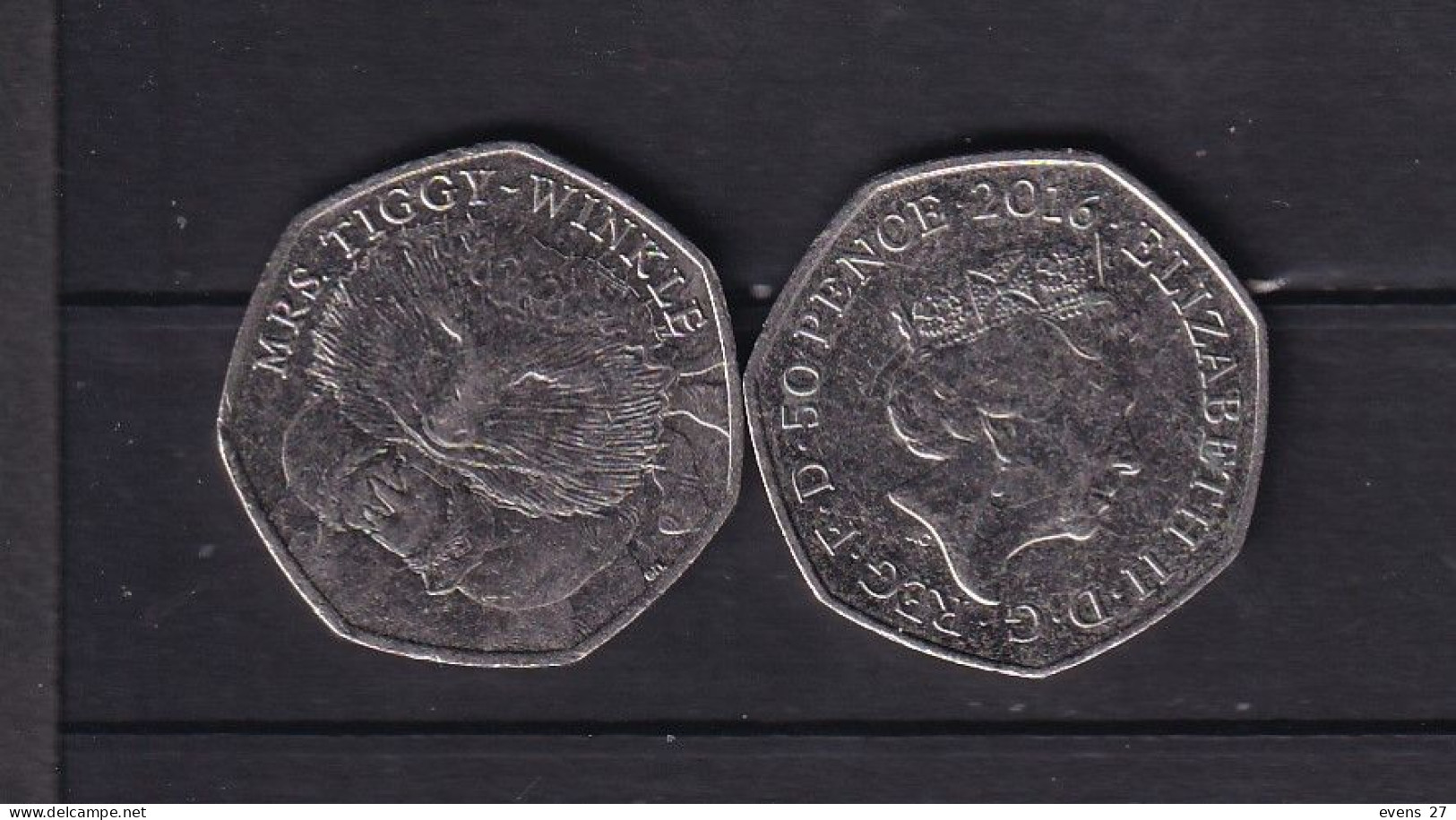 GREAT BRITAIN-2016-50p.MRS TIGGY WINKLE ,CIRCULATED - 50 Pence