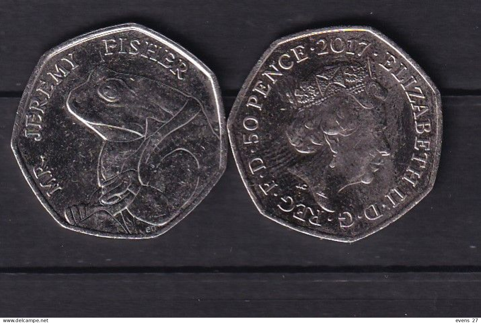 GREAT BRITAIN-2017-50p.MR JERMEY FISHER-FROG- ,CIRCULATED - 50 Pence