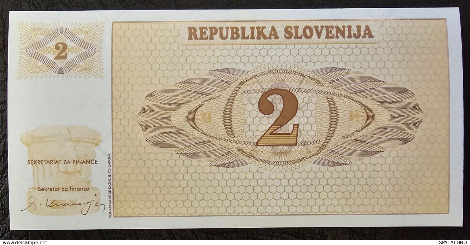 SLOVENIA- 2 TOLARJA 1991. - Eslovenia