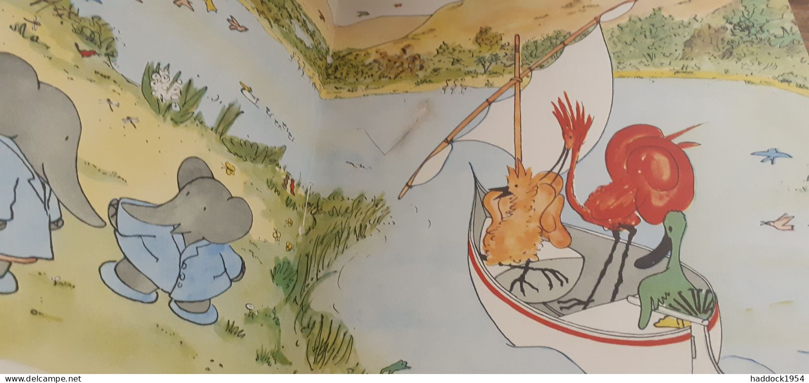 BABAR dans l'ile aux oiseaux LAURENT DE BRUNHOFF hachette 1951