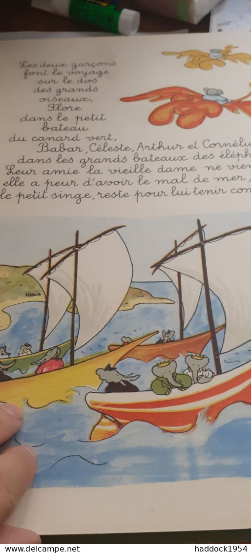 BABAR dans l'ile aux oiseaux LAURENT DE BRUNHOFF hachette 1951