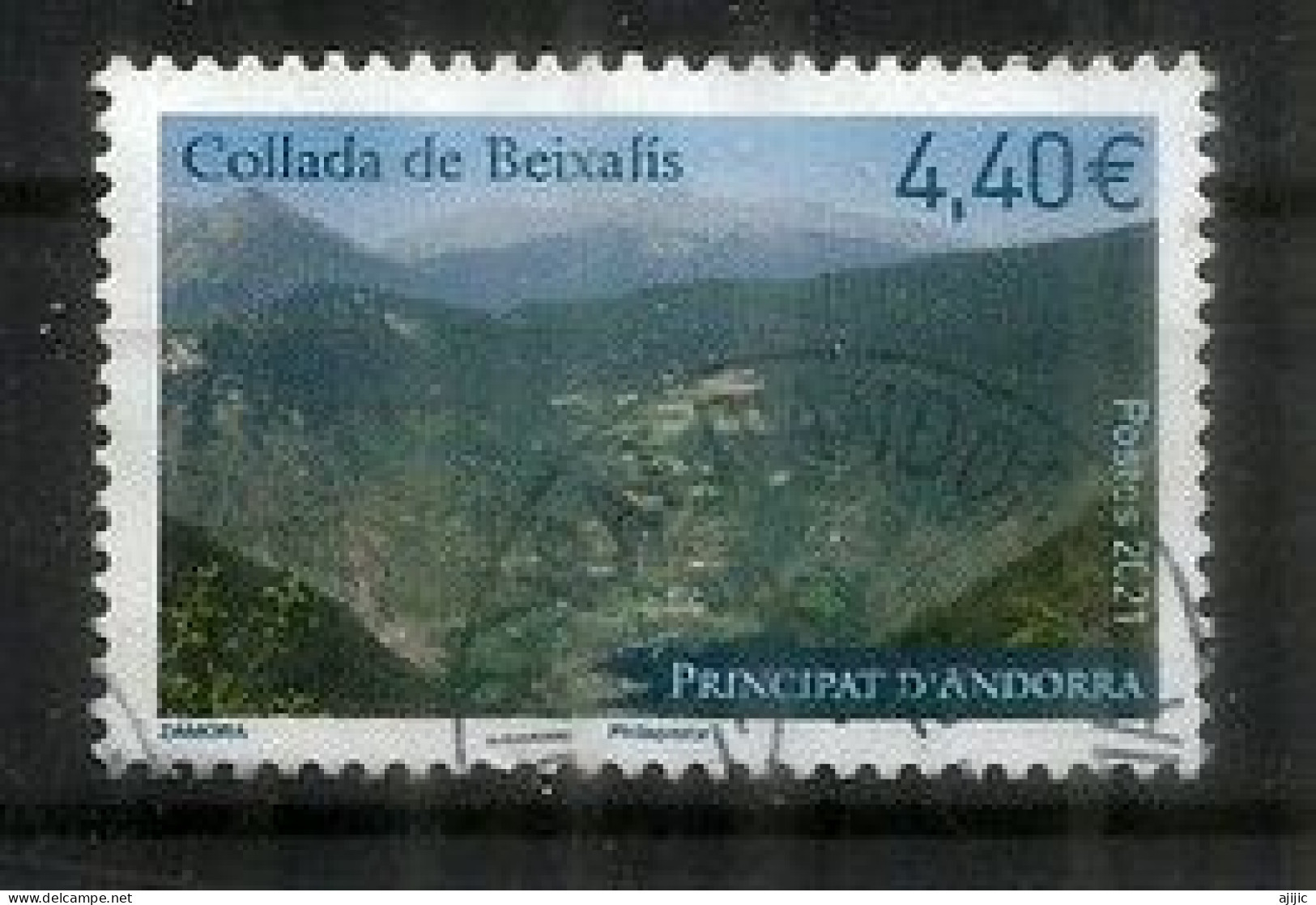 ANDORRA. Le Col De Beixalis Dans Le Tour De France & Tour D'Espagne (1 ère Catégorie) Timbre Oblitéré Haute Faciale - Oblitérés