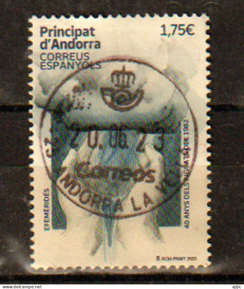 2022.Andorra.40 Anys Dels Aiguats Del 1982.(inundaciones De1982, La Peor Catástrofe Natural De Los Pirineos)sello Usado - Used Stamps