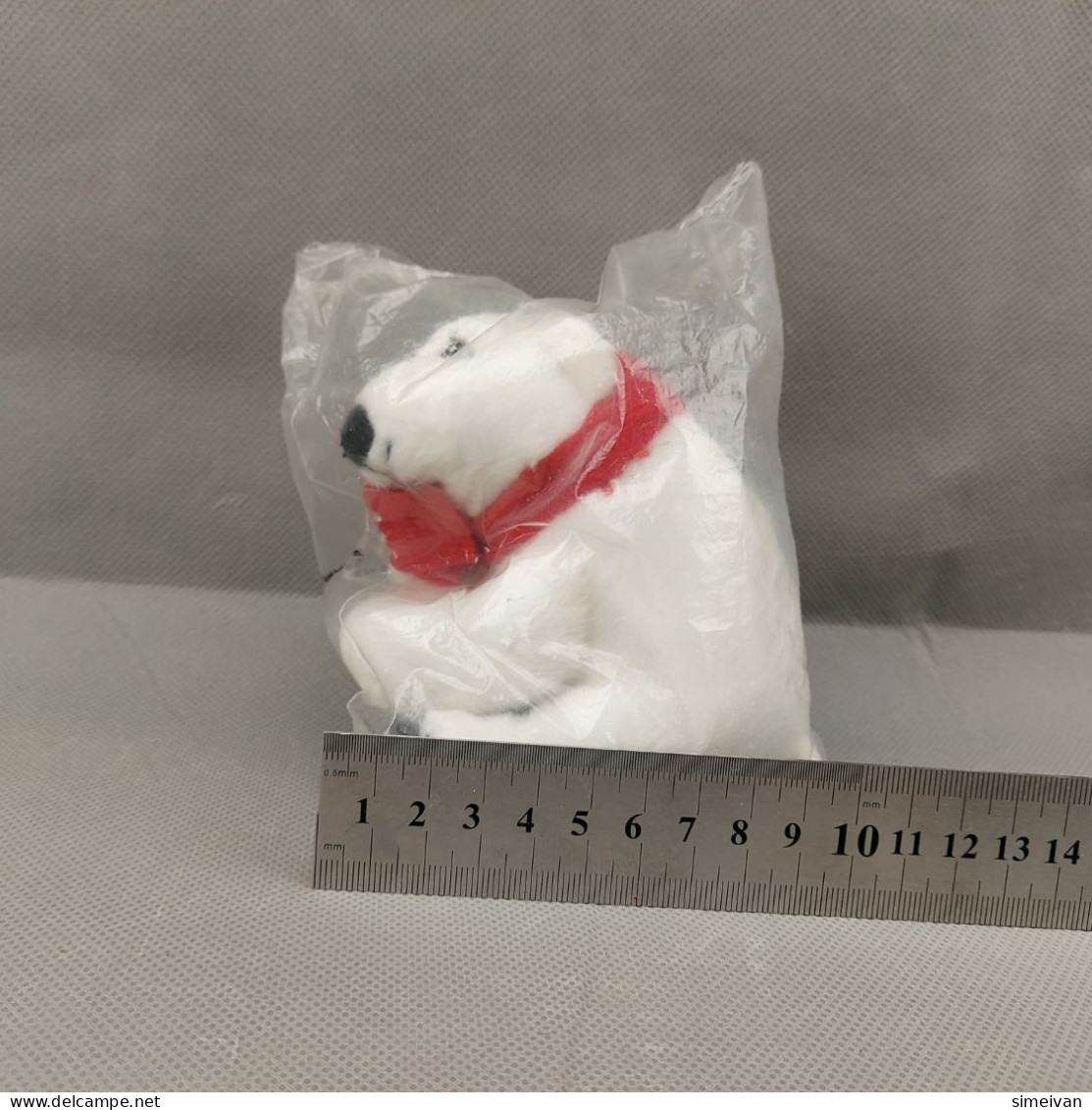 COCA COLA Limited Edition POLAR BEAR PLUSH TOY Red Scarf 10cm Tall #0601