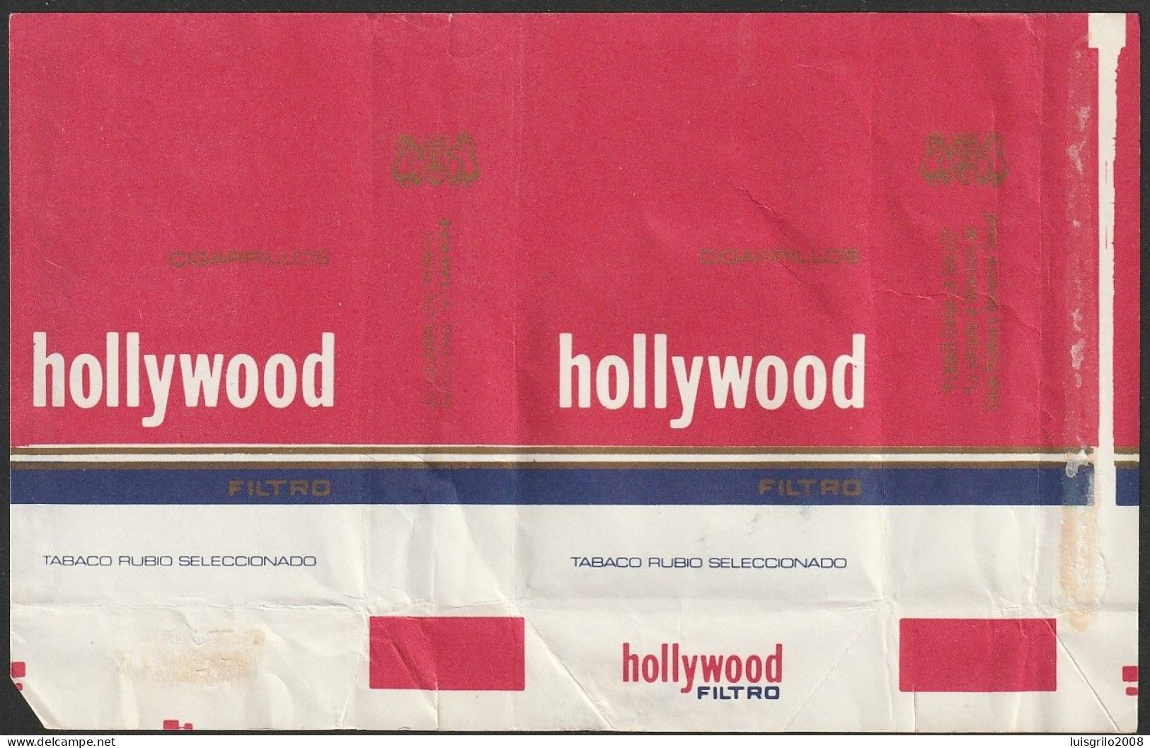 Cuba?, Old Cigarrette Pack - Cigarrilos HOLLYWOOD Filtro - Schnupftabakdosen (leer)